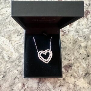 Elegant Silver Heart Necklace